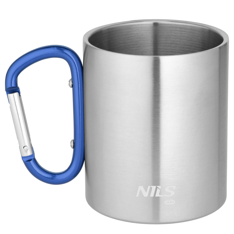 Bino Kempingový hrnek NILS Camp NC17110 s karau modrý 300 ml
