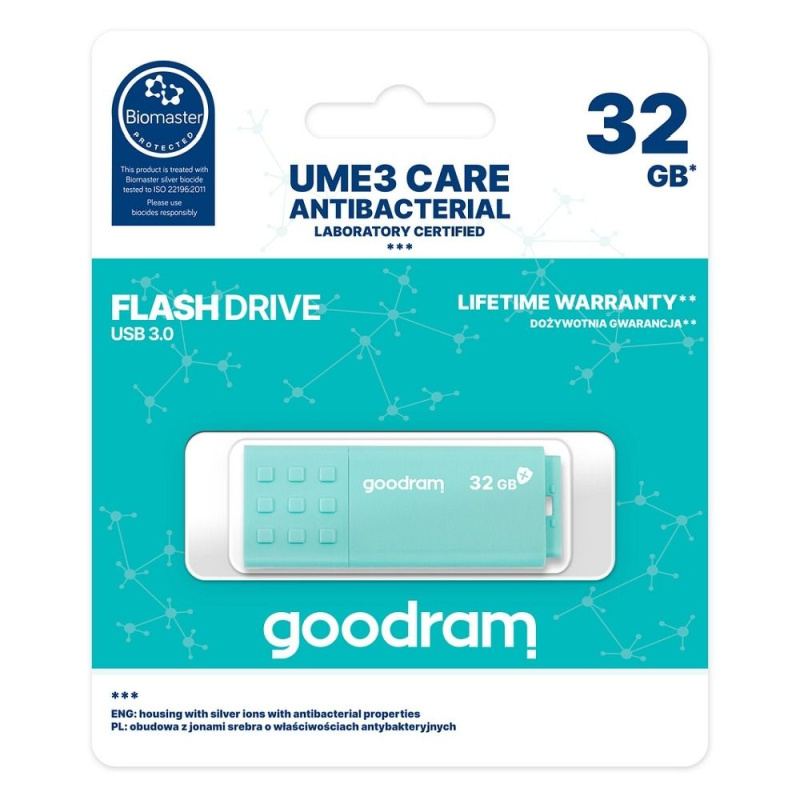 Flash disk GOODRAM UME3 Care 32GB USB 3.0 (chráněno technologií Biomaster)