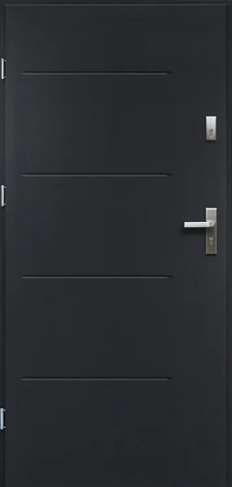 German Vchodové dveře Tytan 80 L / 900 × 2070 mm / ocel / levé / antracit Varianta: ivi1