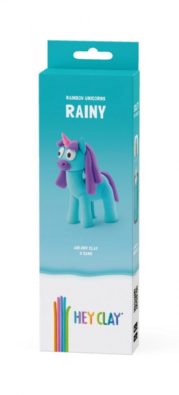 Masa Hey Clay Jednorožci 3 balení, Rainy