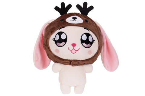 Plyšový králíček s kapucí soba – měkoučký mazlíček pro děti