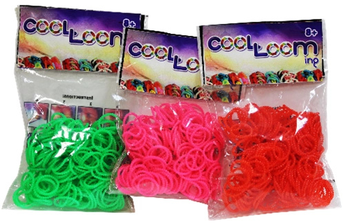 Gumičky na náramky COOL LOOM – sada 100 ks