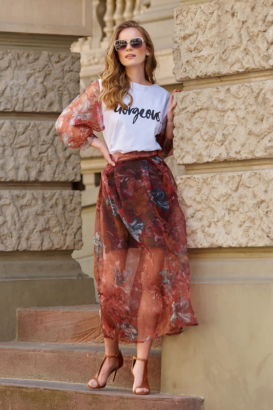 Sukně dlouhá  model 145582 Makadamia 38