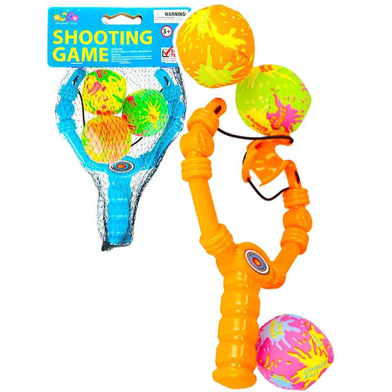 Dětský prak se soft míčky 26 × 15 cm