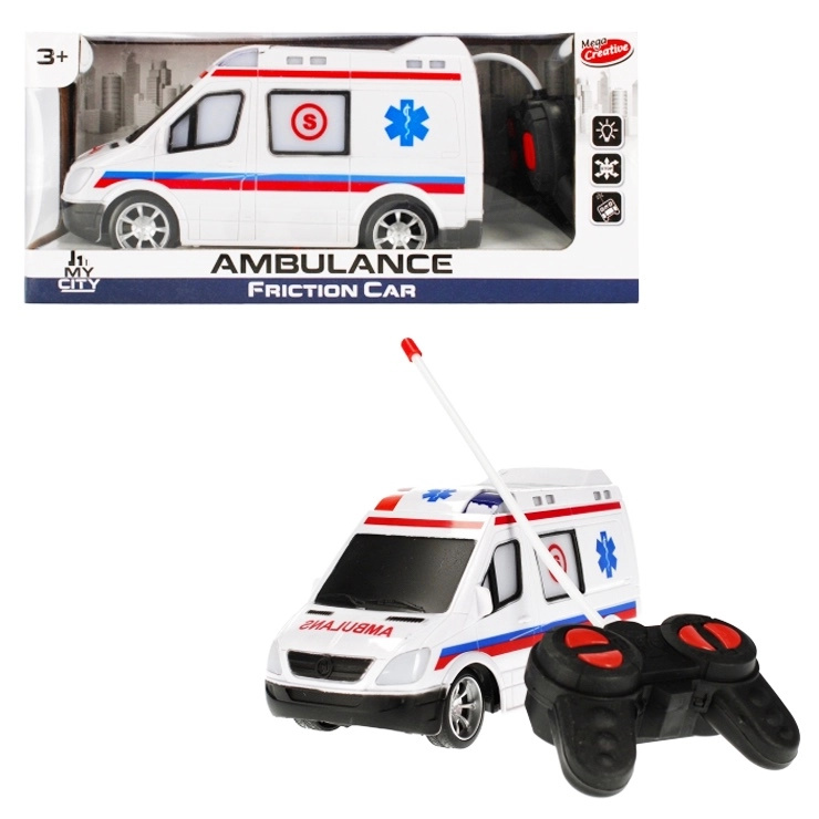 rc sanitka na dálkové ovládání se světelnými efekty