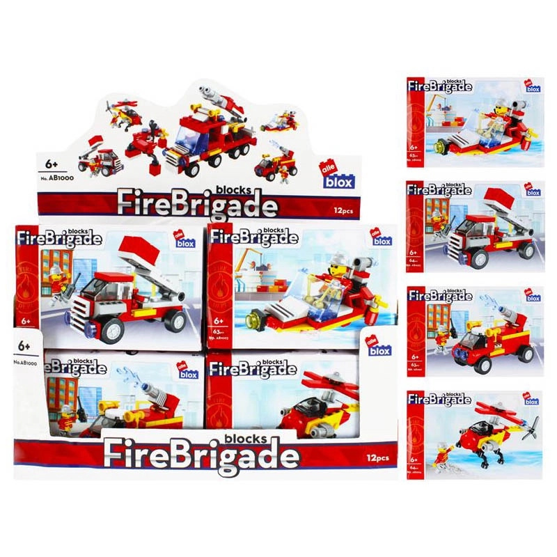 Stavebnice hasiči s figurkou – 4 varianty