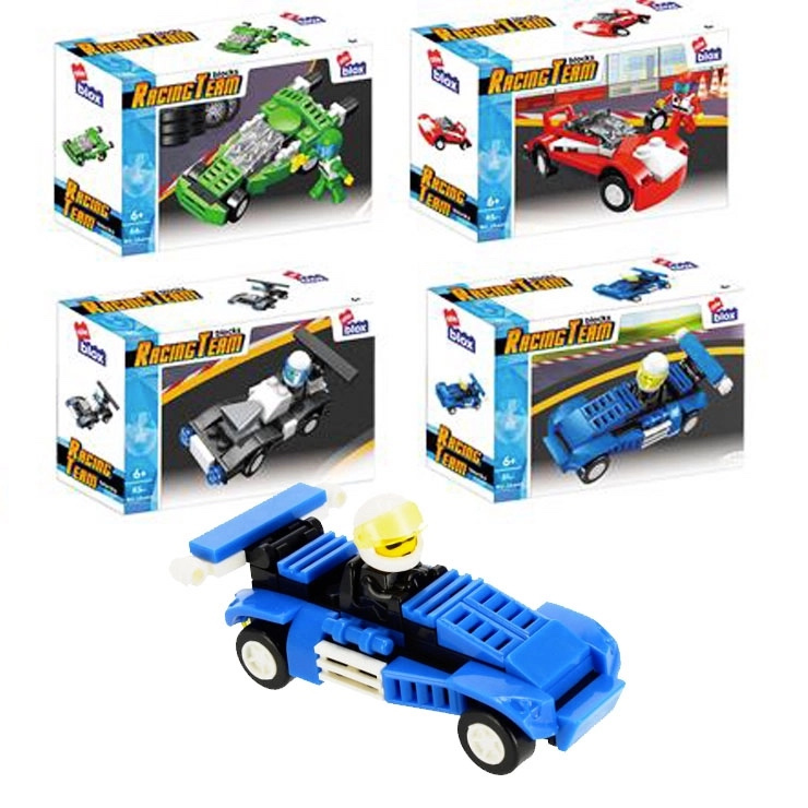 Stavebnice závodní auto s řidičem