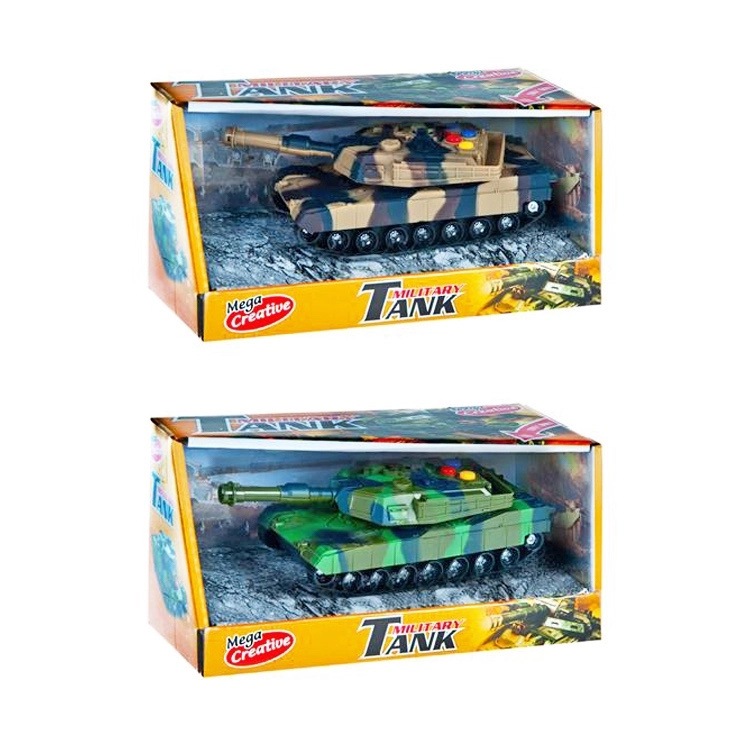 Tank na baterie se zvukem a světlem