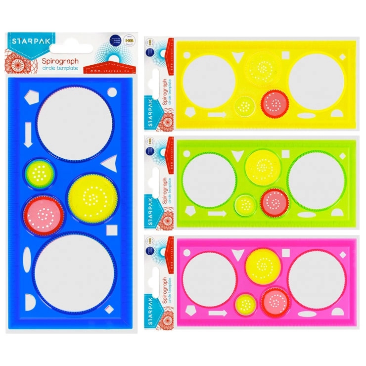 Šablona na kreslení kružnic a kol