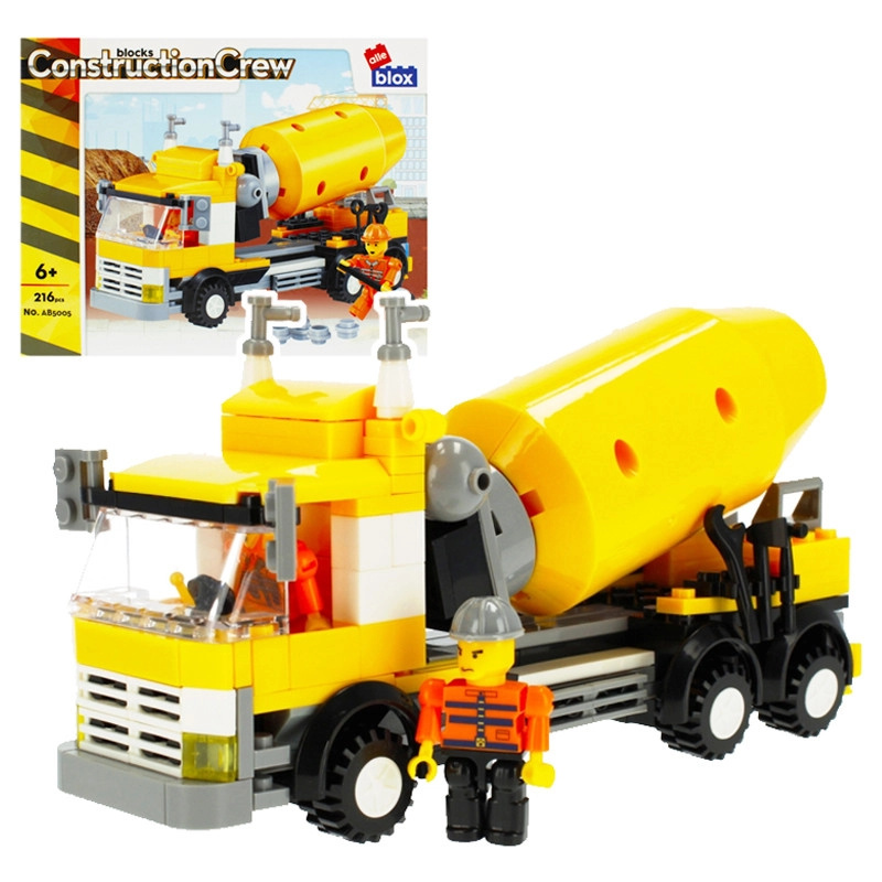 Stavebnice domíchávač betonu s minifigurkou (216 dílků)