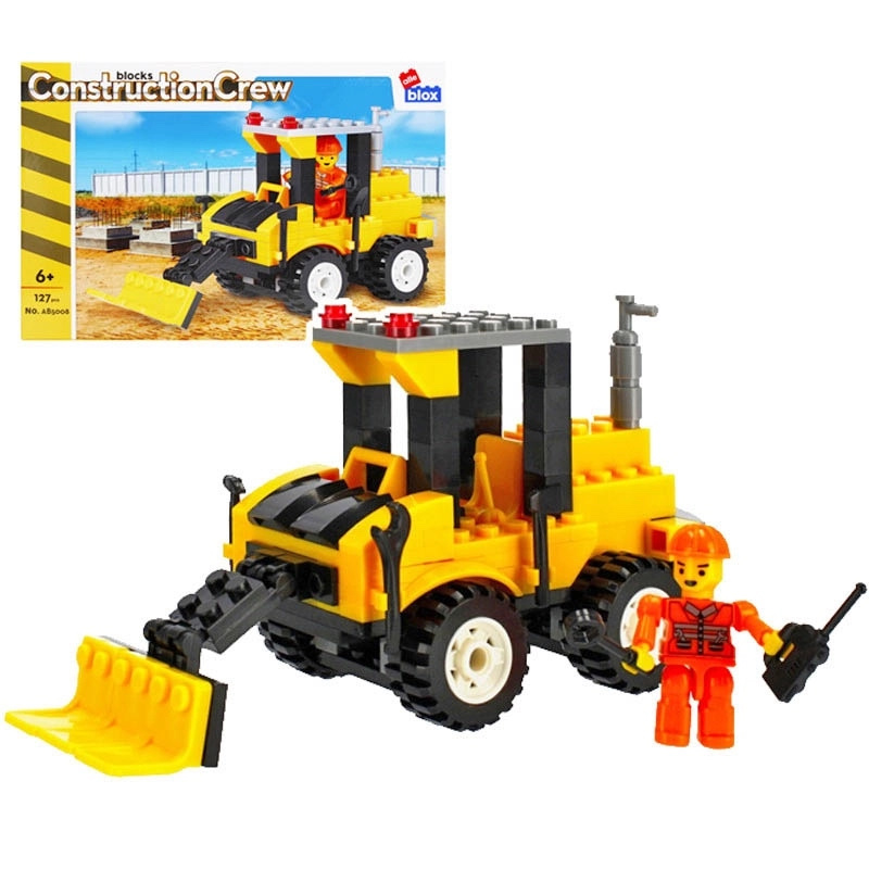 Stavebnice stavební stroj s figurkou
