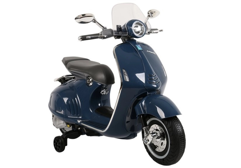 Dětský elektrický skútr Vespa GTS 300 modrý