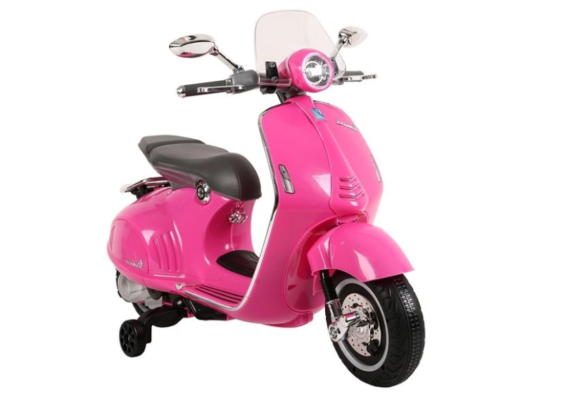 Skútr na baterii Vespa GTS 300 růžový