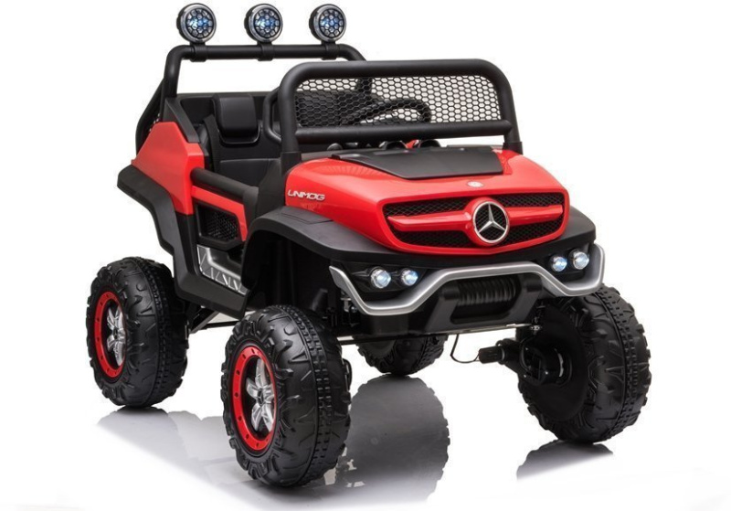 Tomido Pojazd na Akumulator Mercedes Unimog S Czerwony