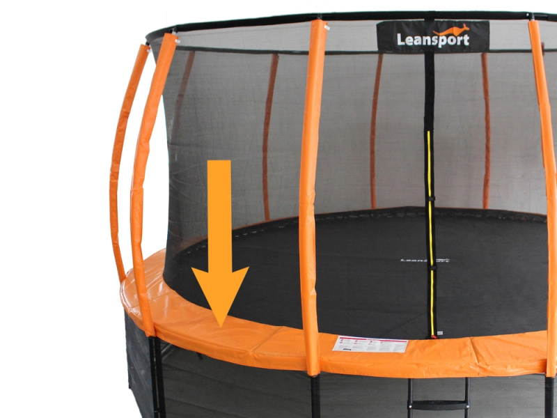 Pružinový kryt pro 14 stop dlouhou trampolínu LEAN SPORT BEST