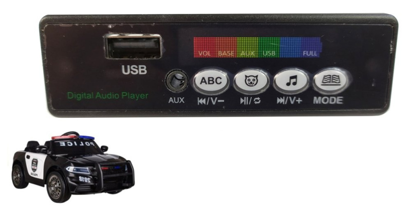 Hudební panel do policejního elektrického autíčka JC666