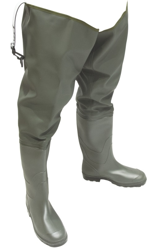 Mistrall brodící holínky pvc khaki - 44