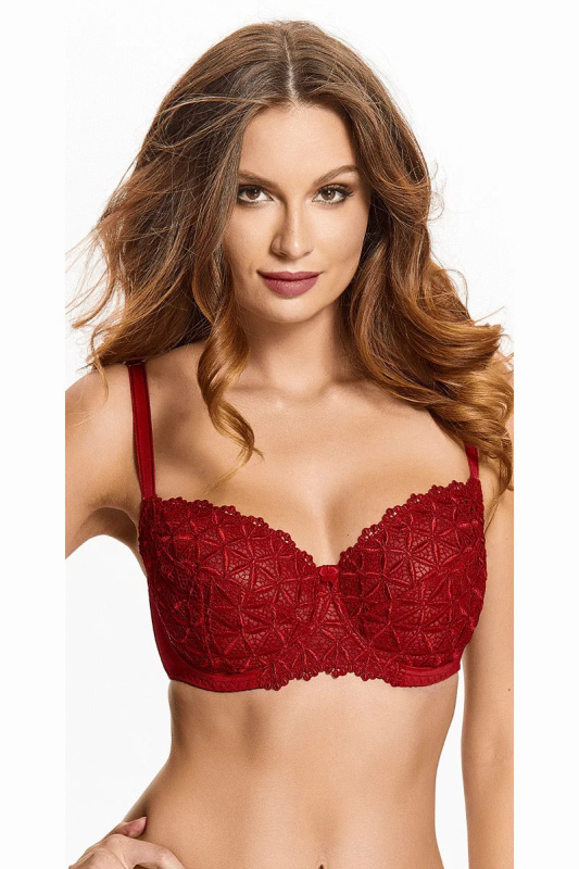 Měkká podprsenka 087 - Kostar  bordó 70E