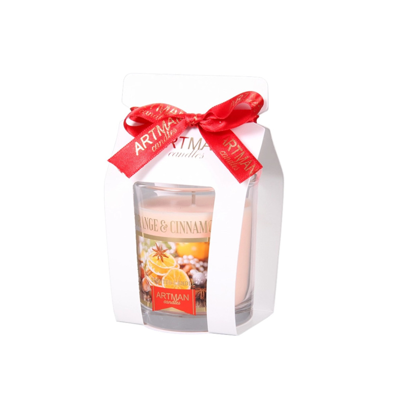 Svíčka vonná ve skle Cookies winter pomeranč a skořice 130 g