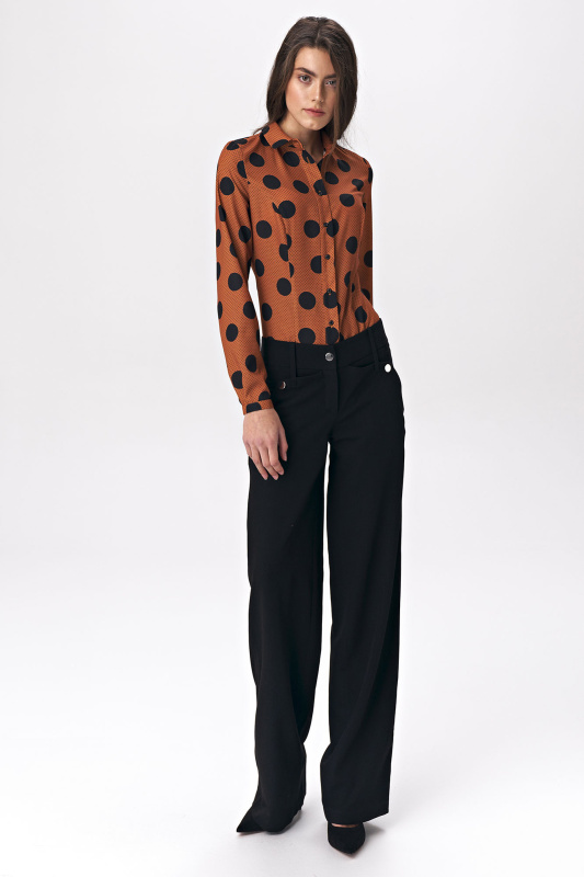 Body  model 140888 B113 - Nife hnědá - puntík L-40