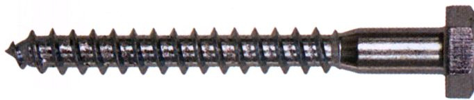 Vrut do dřeva se šestihrannou hlavou din571 bílý pozink 10x200 - 5kg