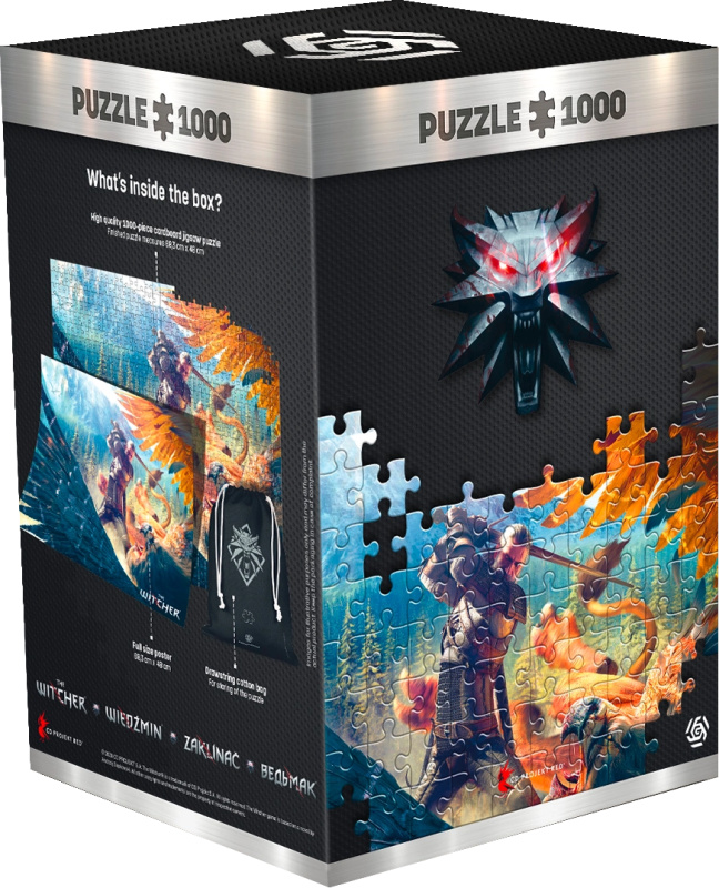 Zaklínač puzzle Griffinův souboj 1000 dílků
