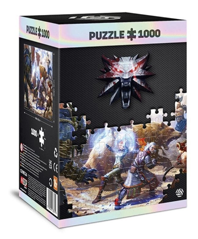 Puzzle witcher geralt a triss v boji 1000 dílků