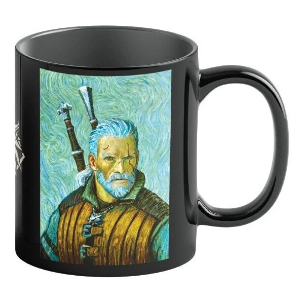 Hrnek Game Art Chronicles: The Witcher Geralt Van Gogh (měnící se motiv) 450 ml