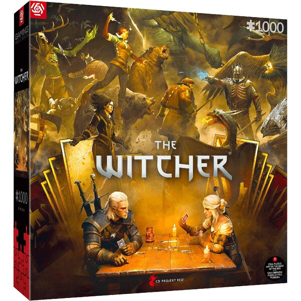 Puzzle Good Loot Zaklínač 1000 dílků Puzzle Gaming The Witcher (Zaklínač) Playing Gwent