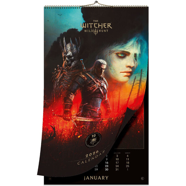 The Witcher 3: 10TH Anniversary Calednar Vícebarevná