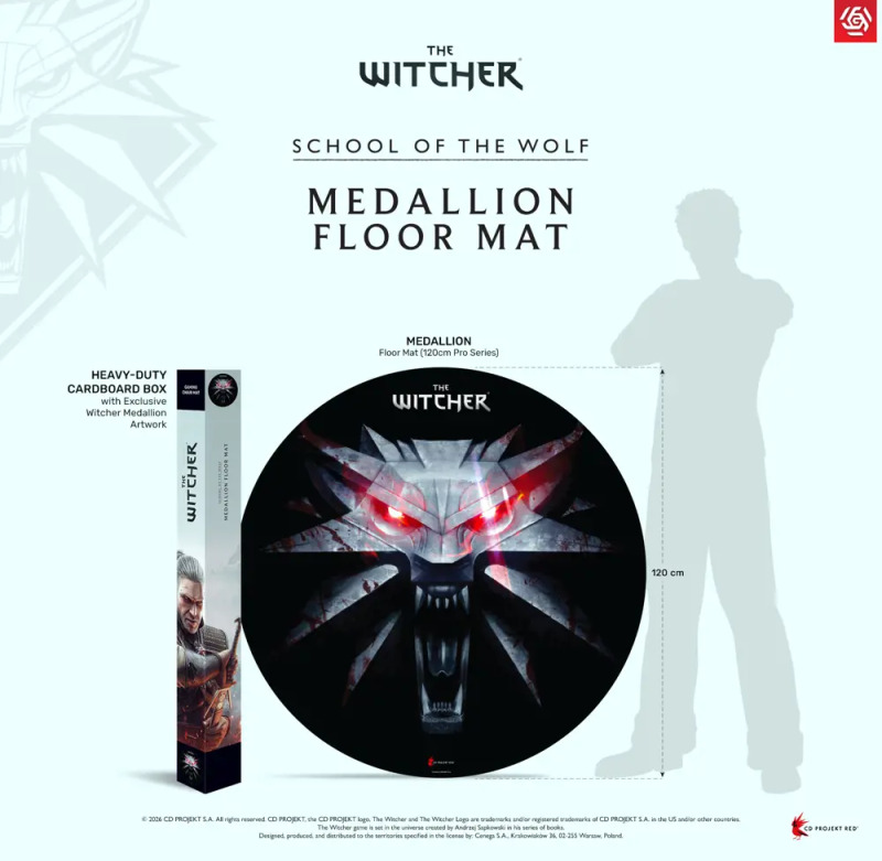 GLO The Witcher School of The Wolf Floor Mat