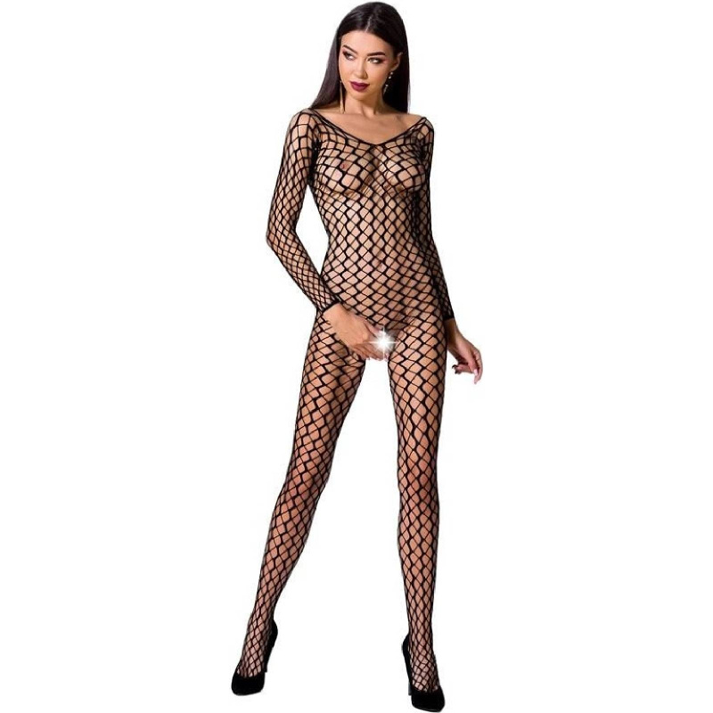 Passion BS068 black - Bodystocking Barva: Černá, Velikost: S/L
