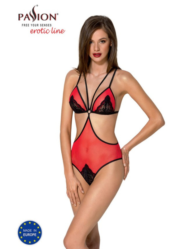 Body Passion Peonia Body Barva: Červená, Velikost: L/XL