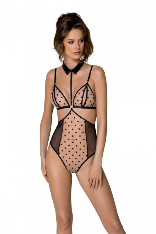Body Passion devil collection Dominica body beige Barva: Béžová, Velikost: S/M