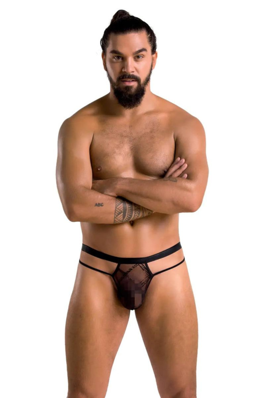 Passion MEN 029 Pánská tanga Collin černá: XXL/XXXL