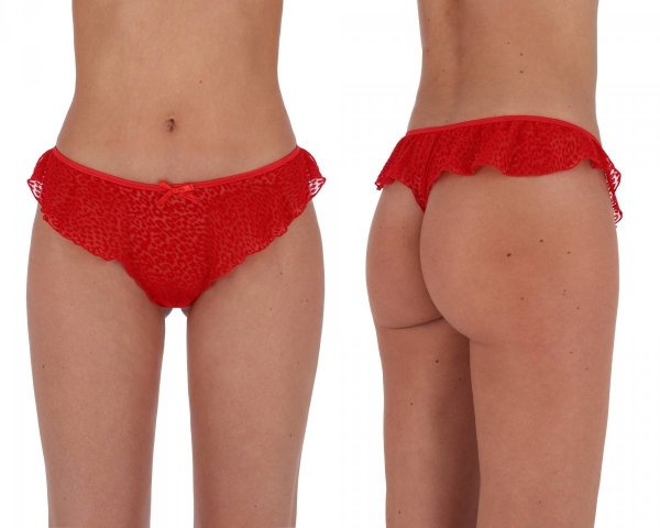 Tanga Passion Bagira thong red Barva: Červená, Velikost: L/XL