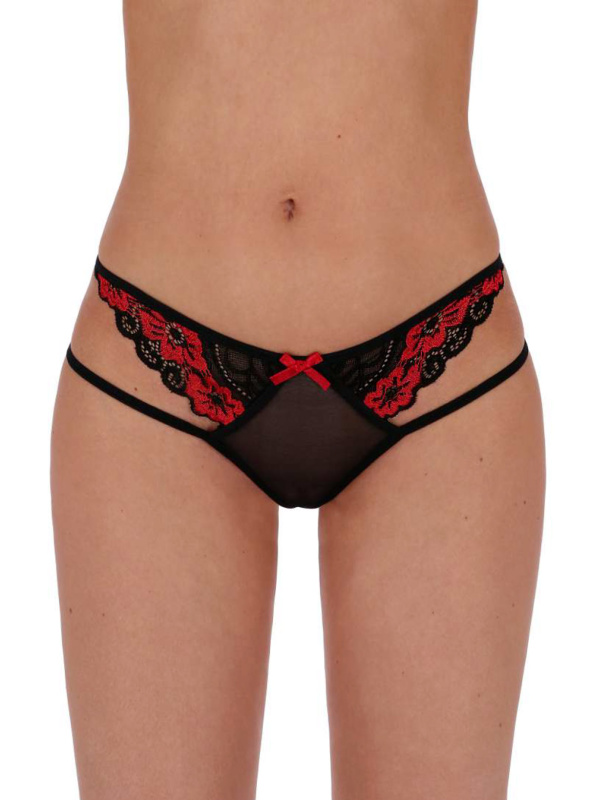 Tanga Passion Poppy Thong black Barva: Černá, Velikost: L/XL