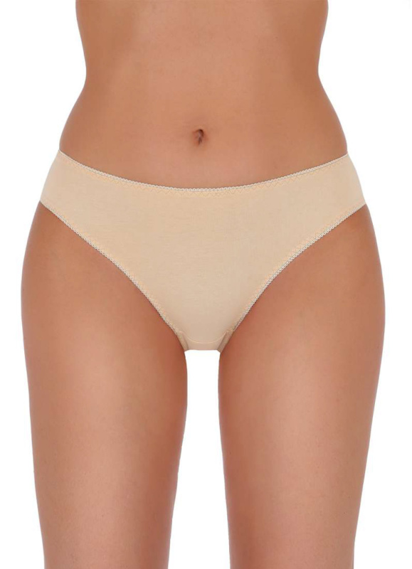 Brazilky  Passion Basic Panties 002 - béžová Barva: Béžová, Velikost: L