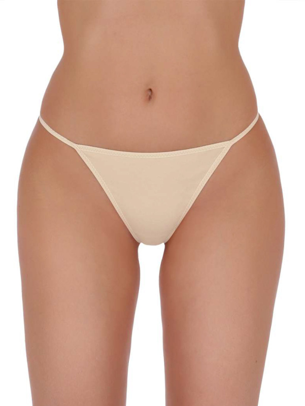 Tanga Passion Basic Thong 004 - béžová Barva: Béžová, Velikost: L