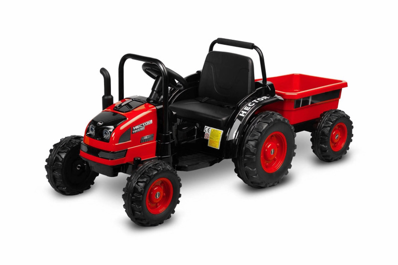 Toyz Aku zahradní traktor pro děti, červený