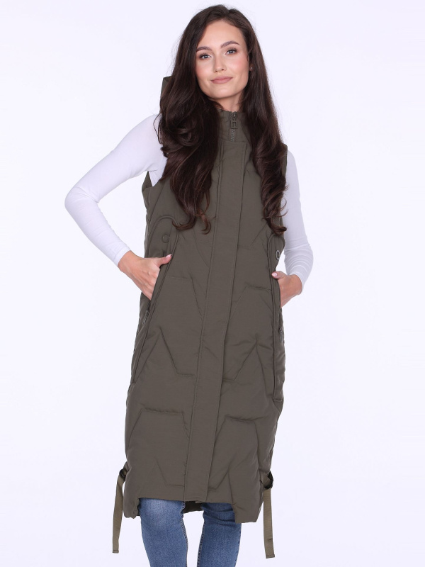 Dámská vesta BLH220050F Khaki - Perso XXL