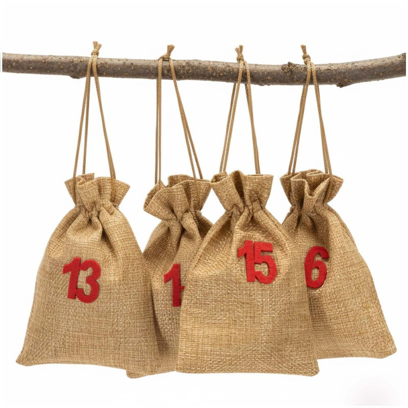 Adventní kaledář sáčky 10x15 cm sada 24ks SPRINGOS CA1471