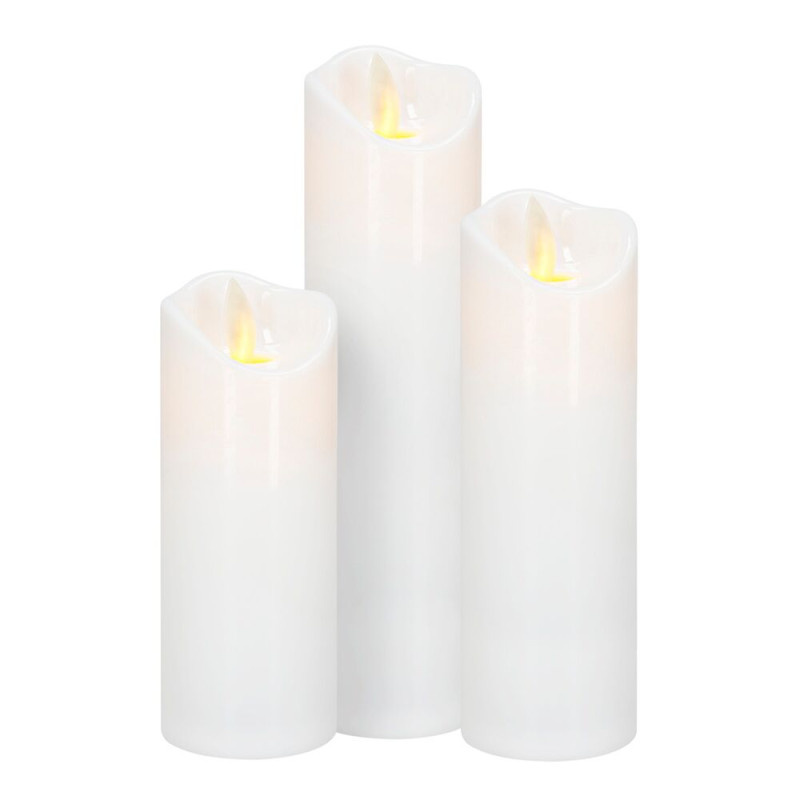 LED svíčka s pohyblivým plamenem 15 cm 2xAA SPRINGOS HA7555