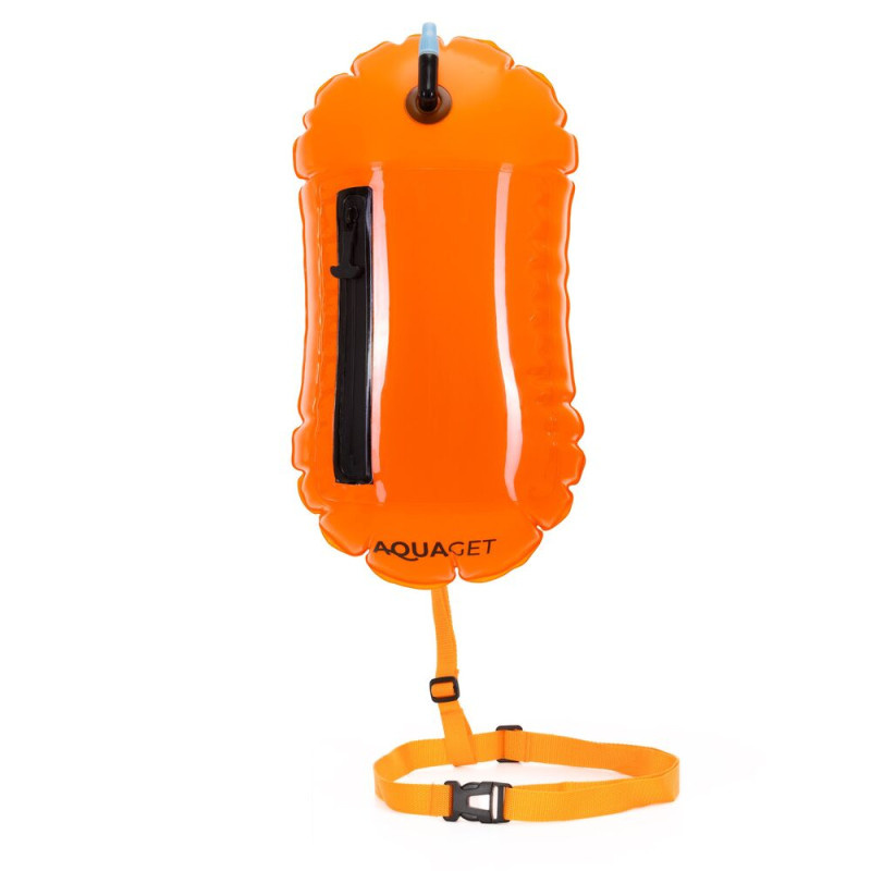 Plavecká bójka 20 l se suchou kapsou AQUAGET AQ0038 oranžová
