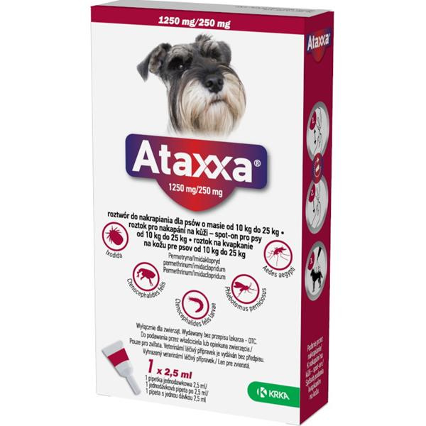 Ataxxa 1250 Spot-on Dog L (do 25kg)