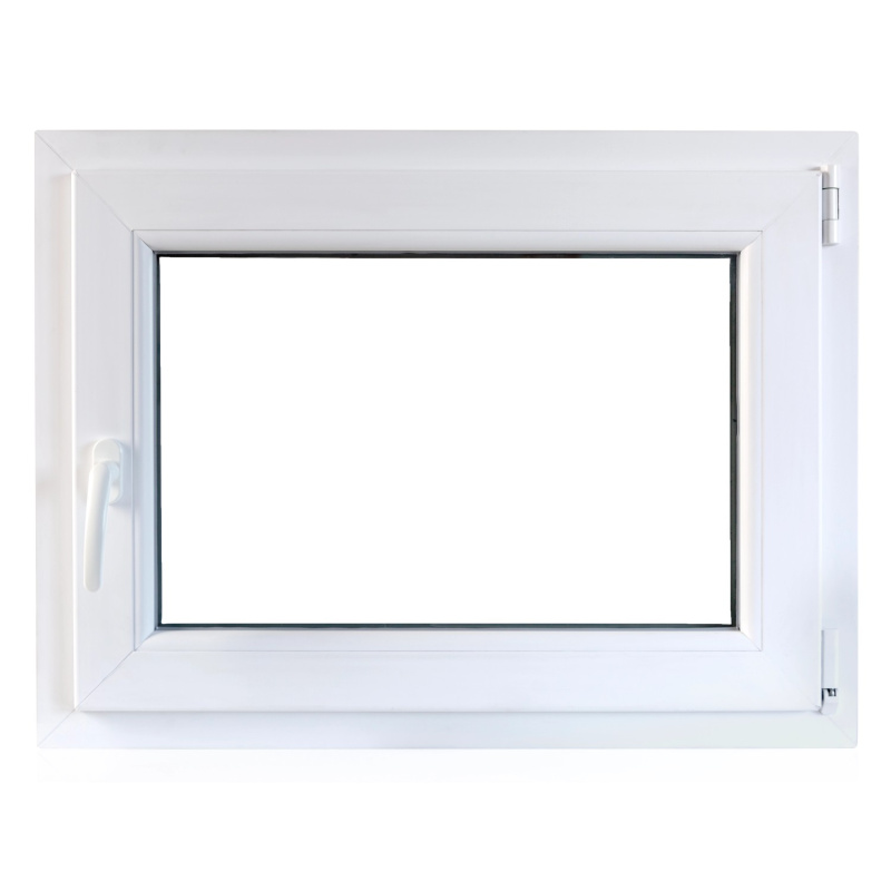 TeraGlass Okno sklepní plastové TP4000, bílé, 800 x 600 x 60 mm, P