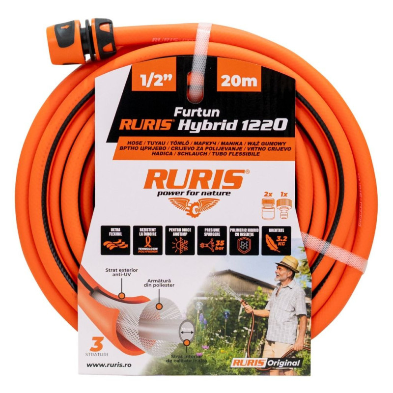 RURIS LIMIT Hybrid 1220 - zahradní hadice 20 m, 1/2"