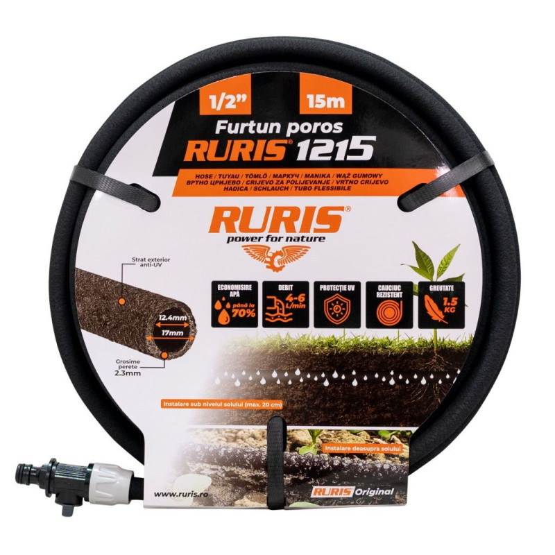 RURIS LIMIT 1215 - prosakovací hadice 15 m, 1/2"