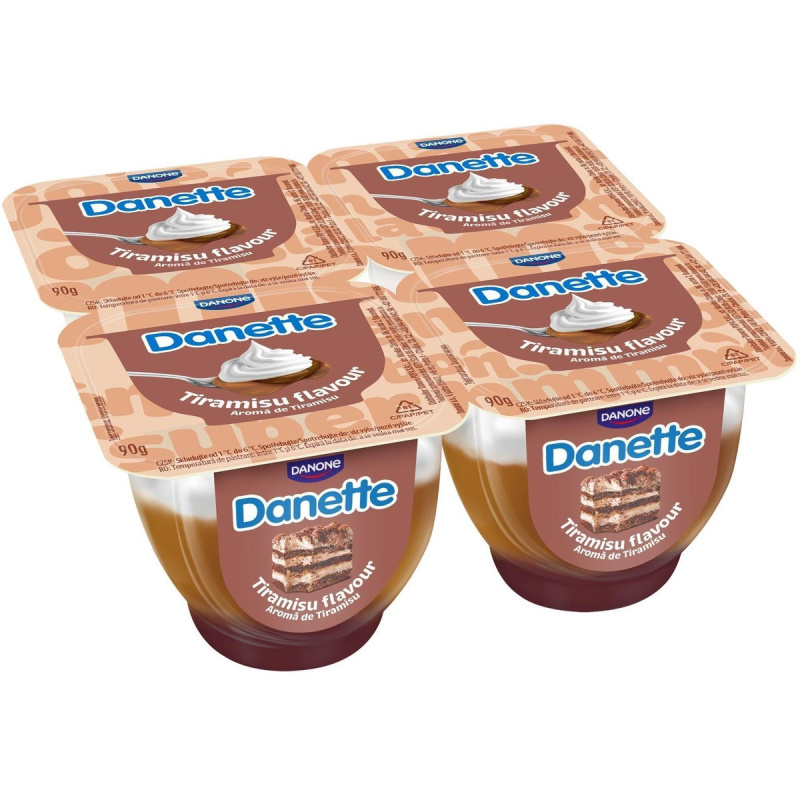 Danette Dezert s příchutí tiramisu  (4×90 g)