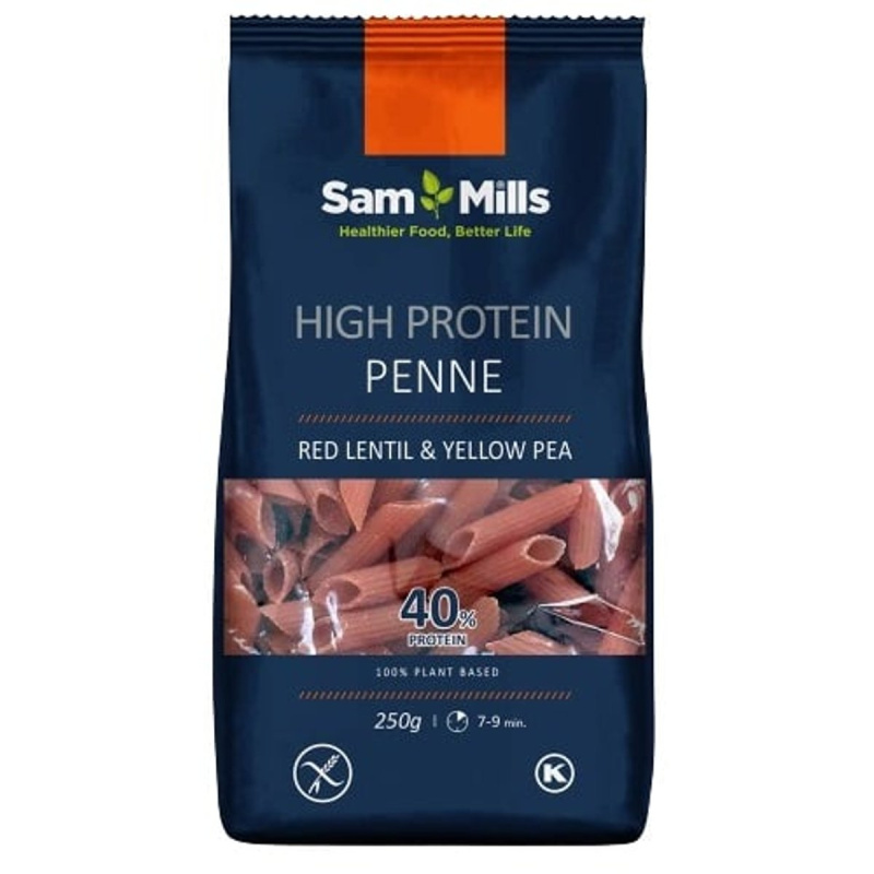 Sam Mills Penne proteinové ze žlutého hrachu a čočky bezlepkové